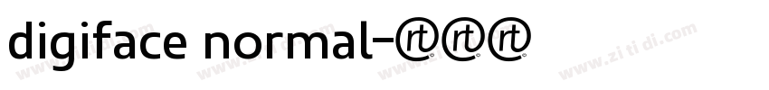 digiface normal字体转换